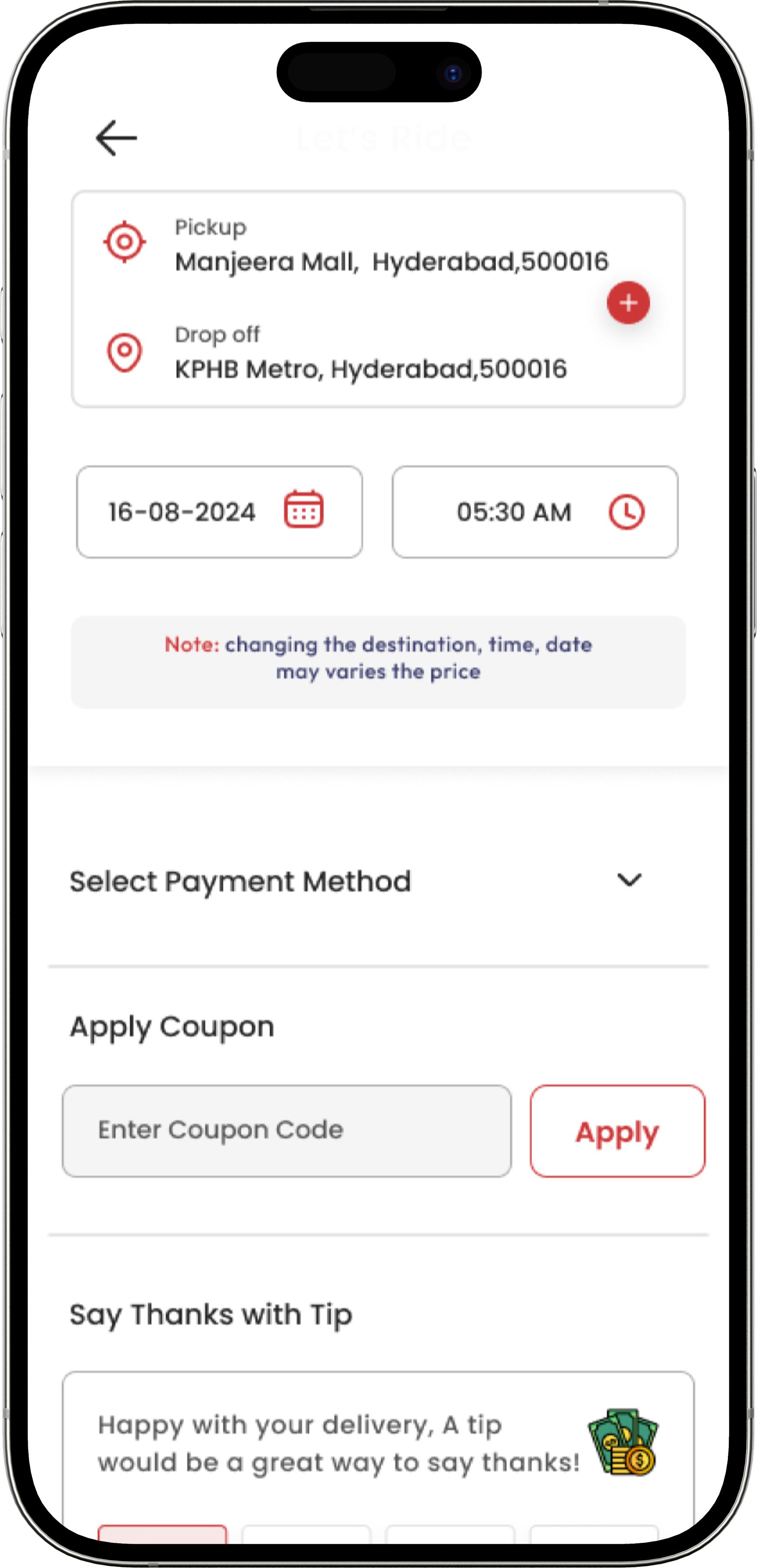 Tripsy App Screen 6