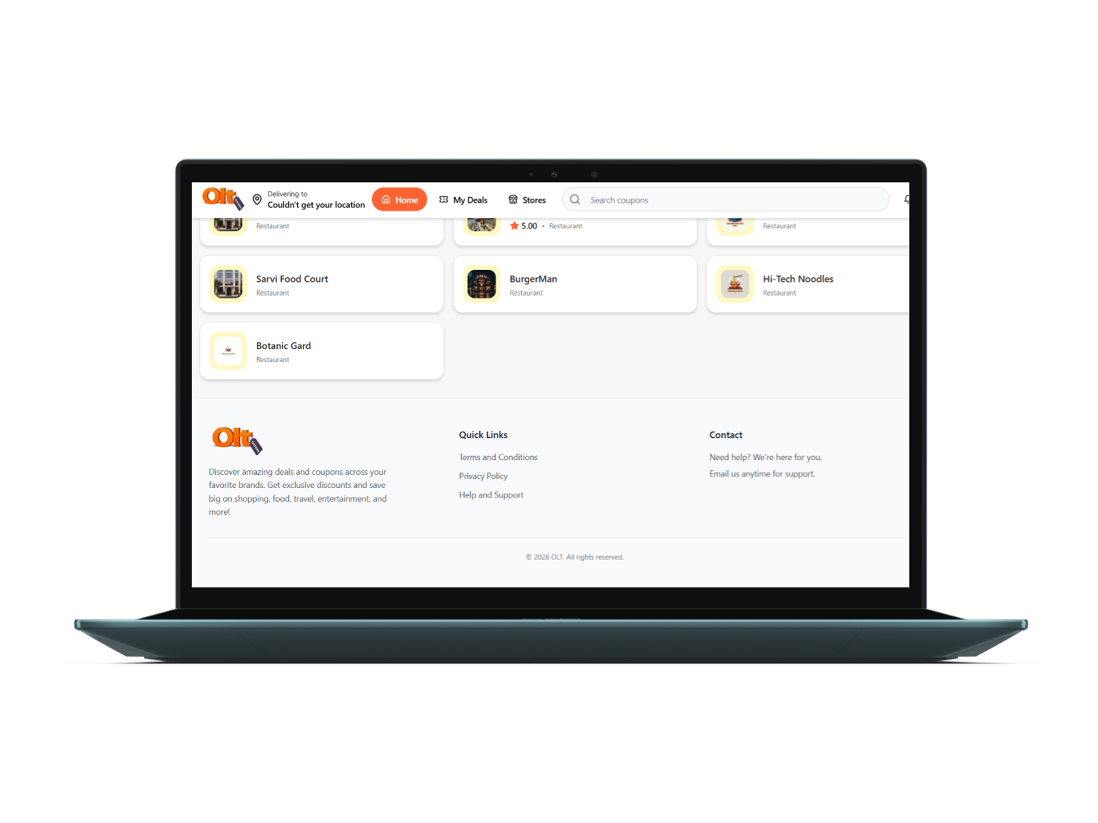 OLT Offers Mobile Deals & Coupon App Development Mobile App Development - Web 2