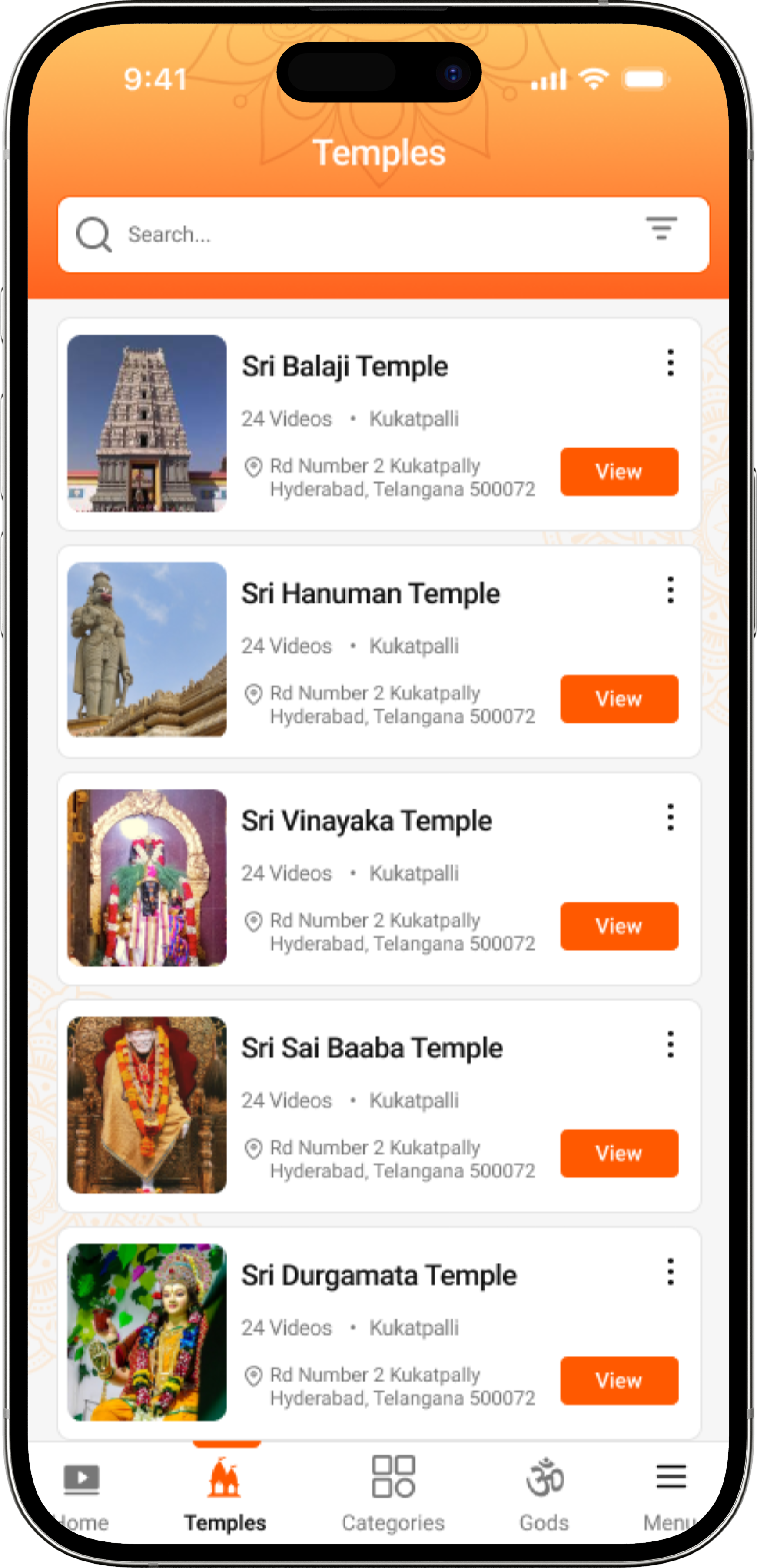 Om Video Devotional Mobile App Development - Screen 3