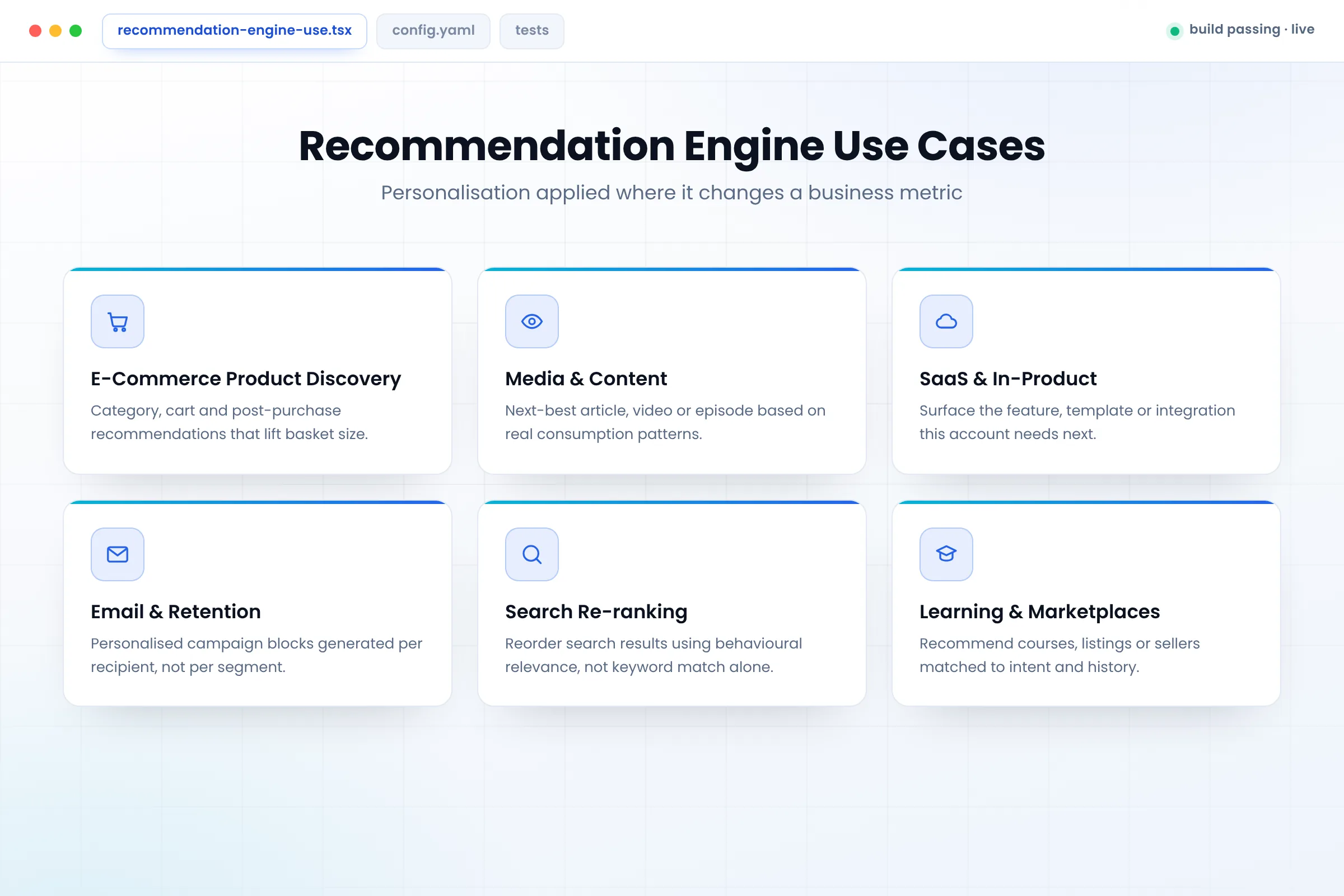 AI recommendation engine use cases across industries