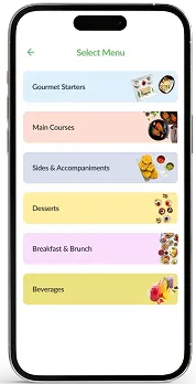 Chef management app screen 4