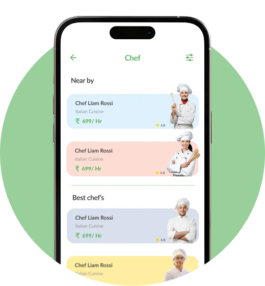 On-Demand Chef Management App