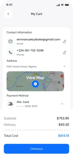 Ecommerce app screen 4