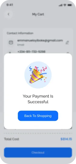 Ecommerce app screen 5