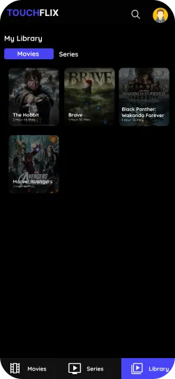OTT app screen 2