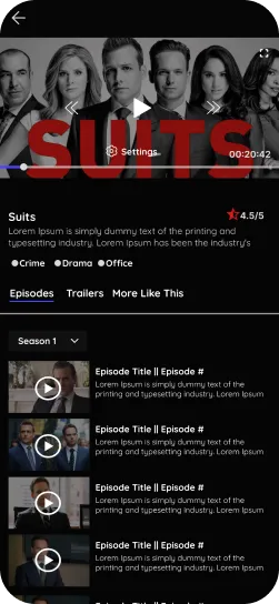 OTT app screen 4