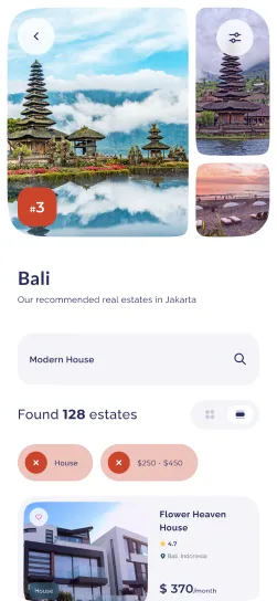 Real estate app screen 2