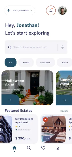 Real estate app screen 4