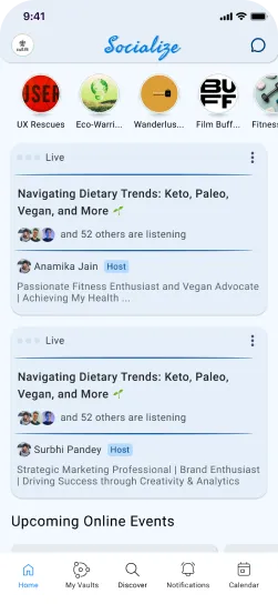 Social media app screen 3