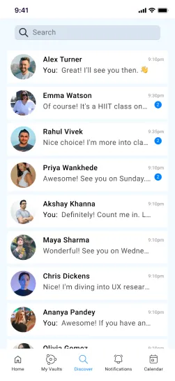 Social media app screen 5