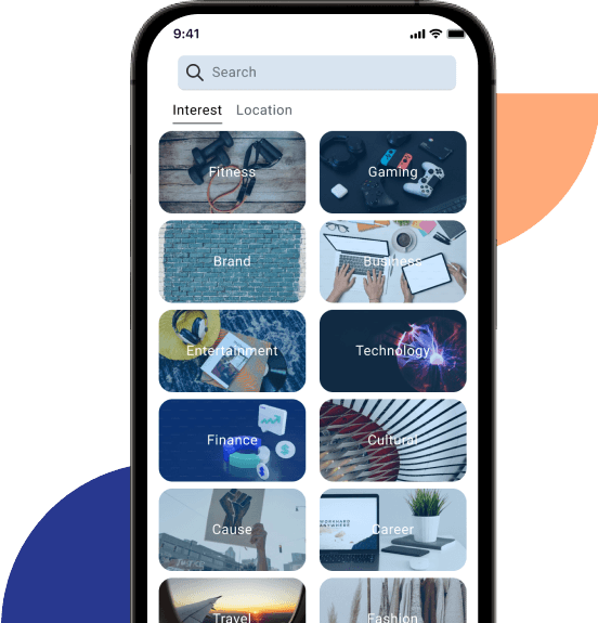 Social Media App Development Company app screen